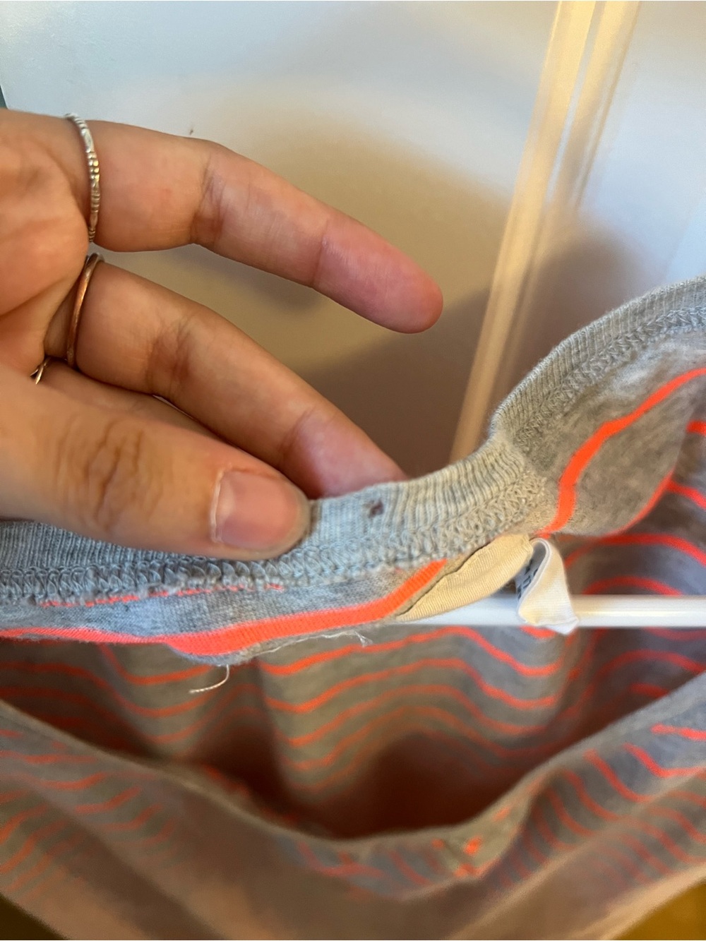 Grey striped tee - Picture 4 of 5